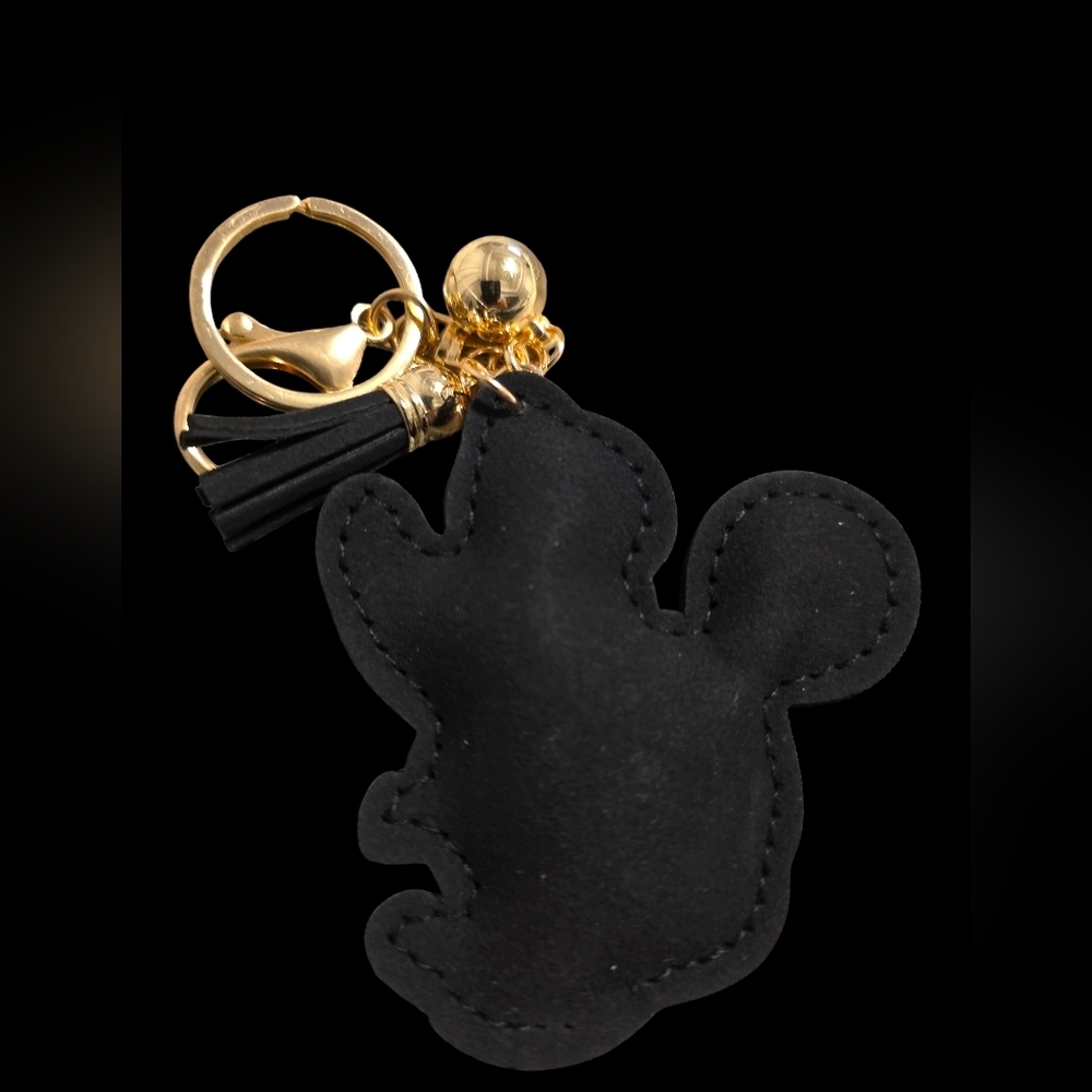 Minnie Mouse Rhinestone Bag Charm Keychain - Picture 2 of 2